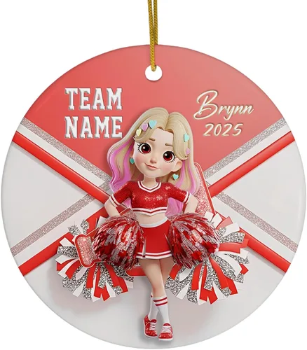 Vista 13 de FLOCHIL Adornos Personalizados de Bailarina de Navidad 2025 para Niña, Adornos Personalizados de Bailarina para Árbol de Navidad, Regalo