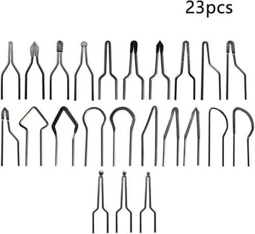 Vista 2 de Juego de 23 puntas de alambre para quemar madera, kit de puntas de pirografía, herramienta de quemador de madera para máquina de pirografía