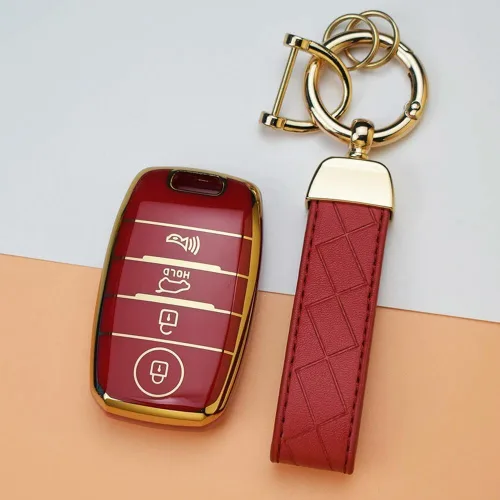 Vista 5 de GAGALU 3/4 Botones TPU Shell Fob Holder Llavero para Kia Rio Rio5 Sportage R K3 KX3 K4 K5 para Ceed Sorento Cerato Optima Car Key Cover Case