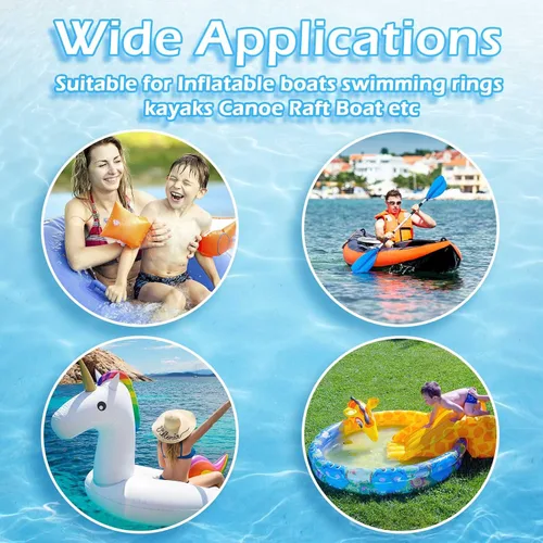 Vista 7 de GEUNTECH - Parches de reparación inflables de PVC para balsa inflable, barco, canoa, kayak