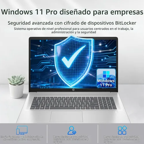 Vista 8 de HP Computadora portátil empresarial de 17 t, pantalla antirreflejos FHD de 17.3 pulgadas, Intel 10-Core i5-1334U, 16 GB de RAM + 512 GB SSD, teclado