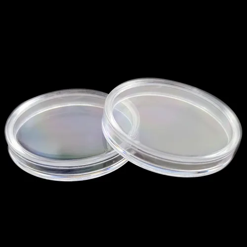 Vista 7 de 100 unidades de 1.181 in titular de la moneda cápsulas redondas de monedas cápsulas de plástico transparente para la colección de monedas
