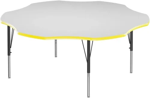 Vista 64 de Correll - Mesa rectangular de 24 x 36 pulgadas, mesa de actividades superior de borrado en seco, altura ajustable (19 a 29), laminado de alta