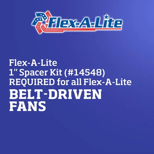 Vista 8 de Kit separador de ventilador, acabado de molino de 1 pulgada de FLEX-A-LITE 14548.
