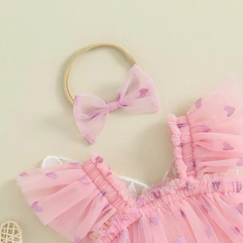 Vista 6 de Disfraz de hada para bebé, niña, alas de mariposa, manga de mosca, tutú de tul, ropa de verano infantil