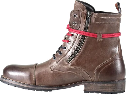 Vista 2 de Testosterone Botas de combate de cuero genuino para hombre