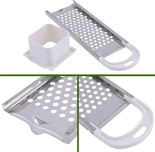 Vista 6 de Spaetzle Maker de acero inoxidable Spaetzle Fideos Dumpling Maker con empujador de seguridad