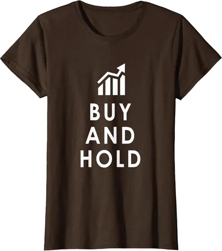 Vista 26 de Stocks Investing Buy and Hold Investor T-Shirt Asphalt Grey