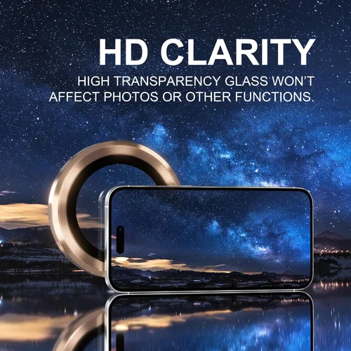 Vista 94 de Choiche Compatible para iPhone 16 Pro/iPhone 16 Pro Max Protector de Lente de Cámara, Vidrio Templado 9H Protector de Pantalla de Cubierta de Cámara