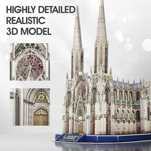 Vista 4 de CubicFun Rompecabezas 3D para niños, Catedral de San Patricio de Nueva York