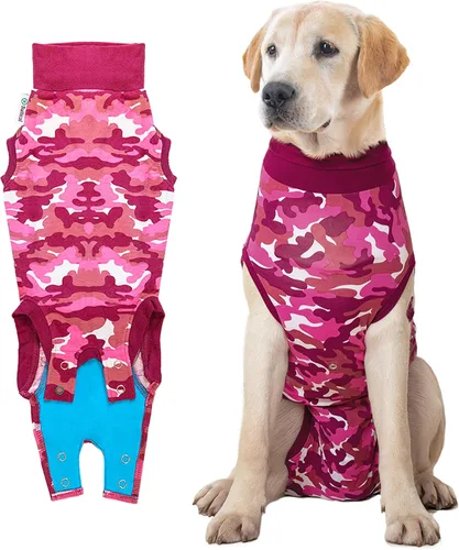 Vista 23 de Traje de recuperación Suitical para perros, de color negro, XXS, Negro