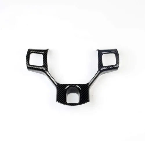 Vista 2 de Cubierta interior del volante para Dodge RAM 1500 2500 3500 2011-2018 accesorios (patrón de fibra de carbono)