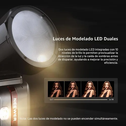 Vista 8 de NEEWER Z2PRO-C 2.4G TTL Flash Speedlite de cabeza redonda compatible con Canon, inalámbrico compatible con Godox, interfaz de usuario mejorada, 76Ws