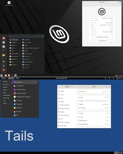 Vista 7 de 64 GB - 18 en 1, unidad USB de arranque 3.2 para Linux y Windows 11, Zorin Mint Kali Ubuntu Tails Debian, UEFI y Legacy compatibles