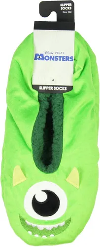 Vista 4 de Disney Monsters Inc Zapatillas Mike Wazowski Personaje Slipper Calcetines con suela antideslizante para mujeres y hombres