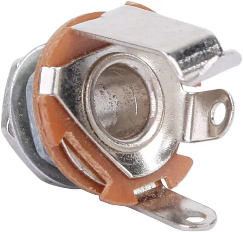 Vista 6 de Conector de entrada mono, 10 cables de conexión de 0.250 in, conector de montaje en panel para guitarras eléctricas, bajos, accesorios