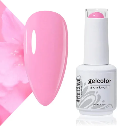 Vista 9 de Arte Clavo Pearlescent Nude Gel Nail Polish 15ml - HEMA Free Soak off UV LED Nail Gel for Manicure, DIY Nail Art, Home Salon Use 11029
