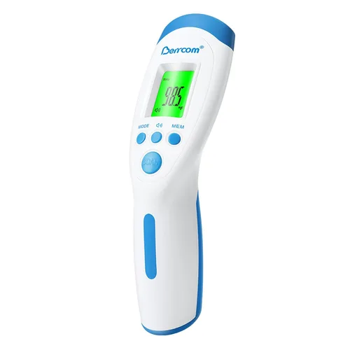 Vista 9 de Berrcom - Termómetro infrarrojo sin contacto para la frente para adultos y niños, termómetros digitales de fiebre 3 en 1 con pantalla LCD y alerta