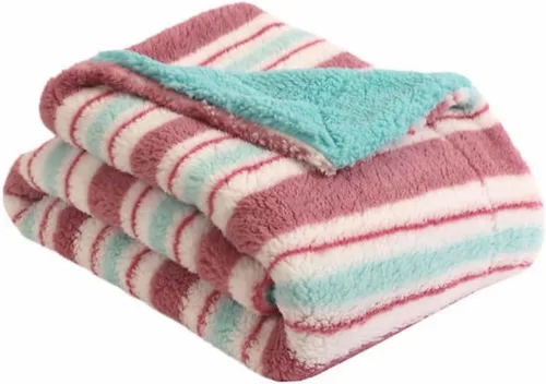 Vista 3 de Life Comport - Manta de forro polar Sherpa (rosa)