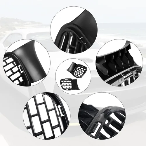 Vista 2 de Rejilla de cubierta de parachoques inferior delantera compatible con Dodge Challenger 2015-2022, accesorios de juego de parrilla