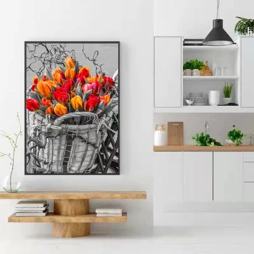 Vista 6 de MMAHD Kits de pintura de diamantes 5D para adultos, pintura de bordado de flores con diamantes de imitación pegados, pintura de punto de cruz