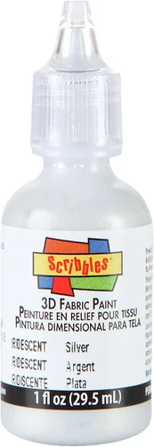 Vista 16 de Scribbles Pintura de tela 3D de 1 oz, color negro brillante