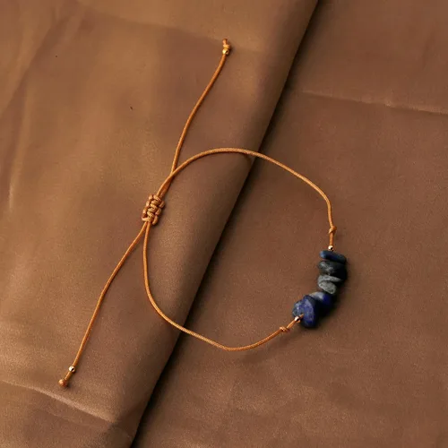 Vista 5 de Pulsera de piedra natural curativa energética, pulsera de amatista natural cruda, pulseras elásticas unisex