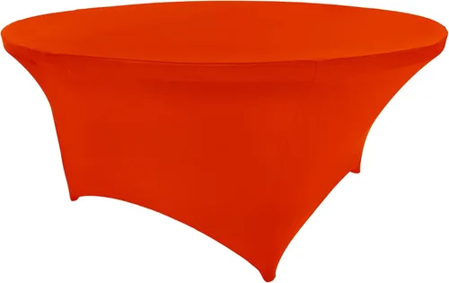 Vista 40 de Mantel de cóctel de elastano redondo de 24 pulgadas x 30 pulgadas de alto, color negro