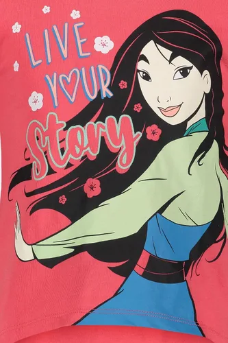 Vista 9 de Disney Princess Mulan Rapunzel Moana Tiana 4 Pack Short Sleeve Graphic T-Shirt
