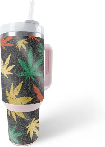 Vista 34 de MightySkins - Vaso con purpurina brillante compatible con Stanley The Quencher H2.0 FlowState de 40 onzas, parte trasera de cascabel, acabado