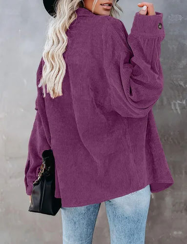 Vista 99 de ZOLUCKY Chaqueta de manga larga con botones para mujer, talla grande, blusas
