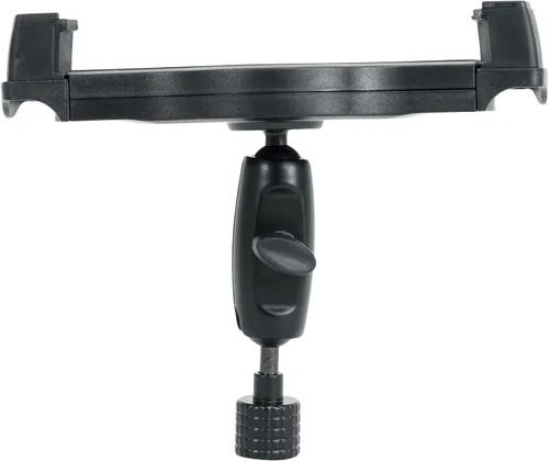 Vista 3 de Rockville Istand 22 Tablet Smartphone Holder 360 grados giratorio, ABS y agarre de goma, se adapta a 4.7-12.9 pulgadas, para soportes de micrófono