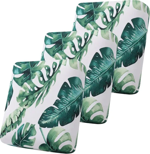 Vista 29 de Smiry Fundas de cojín de sofá estampadas, fundas elásticas suaves para sofá, fundas de sofá lavables antideslizantes, protector de muebles para Beige
