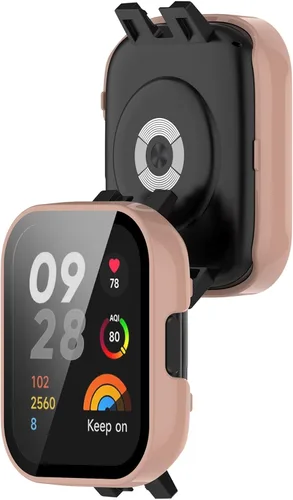 Vista 2 de PC+Funda protectora de pantalla de vidrio templado compatible con Xiaomi Redmi Watch 3/Mi Watch Lite 3 Protector de pantalla para Xiaomi Redmi Watch