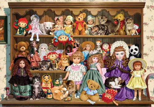 Vista 7 de Anatolian Puzzle - Bailarina y su cachorro, rompecabezas de 1000 piezas, #1115