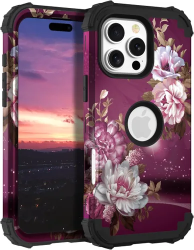 Vista 38 de Hocase Funda para iPhone SE 2022/2020, resistente a prueba de golpes, de plástico duro+goma de silicona, funda protectora híbrida para iPhone SE