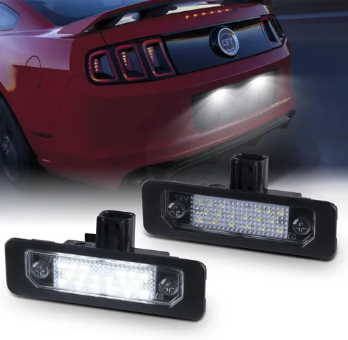 Vista 9 de Gempro - Conjunto de luz LED para placa de matrícula trasera, para camioneta Ford Mustang 1994-2004, 6000K, color blanco, paquete de 2