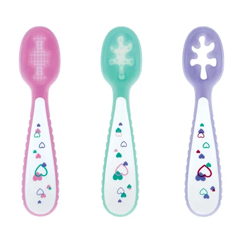 Vista 6 de Nuby Baby's First Spoons - Paquete de 3 Estrellas