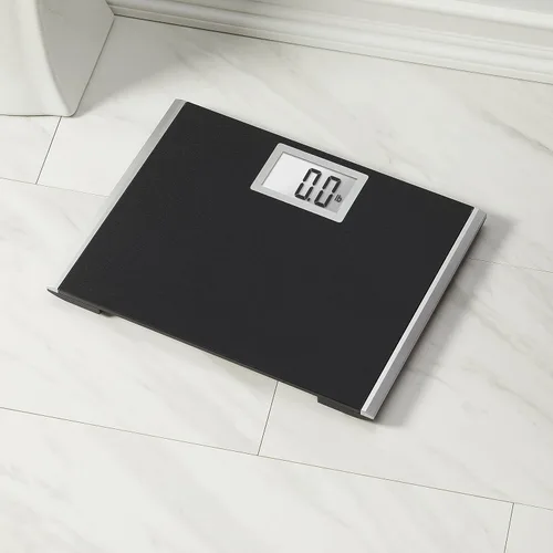 Vista 5 de Báscula Eat Smart Precision Plus para peso corporal, plataforma ancha para mayor comodidad. Capacidad extra pesada de 440 libras