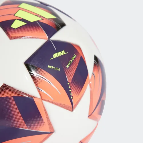 Vista 2 de Adidas WUCL - Balón de fútbol unisex para adultos, blanco/negro aurora, turbo, plateado metálico, 1