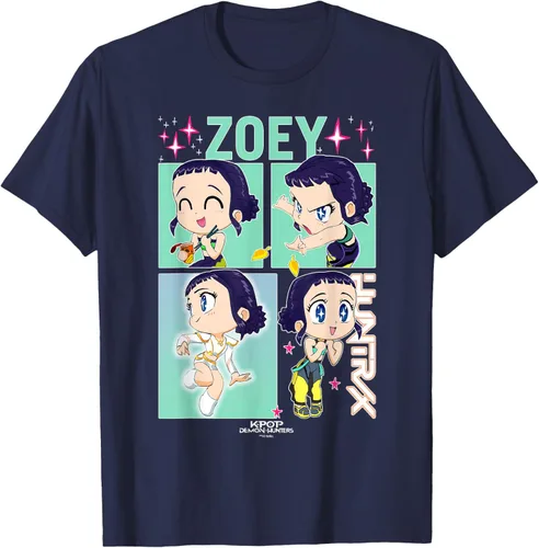 Vista 32 de Kpop Demon Hunters Zoey Camiseta Oficialmente Autorizada