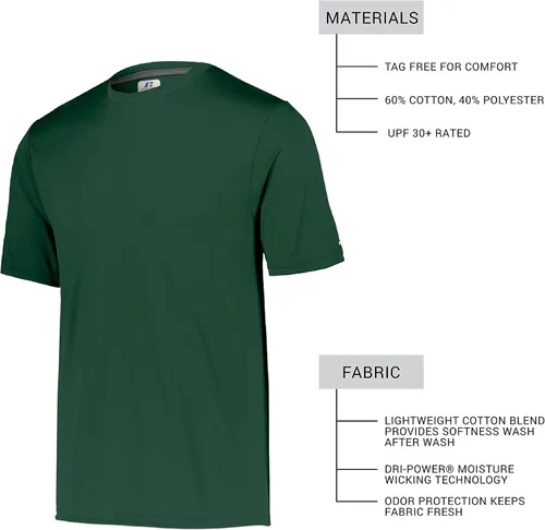 Vista 2 de Russell camiseta atlética para entrenar para hombre