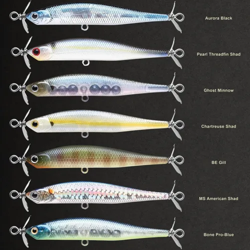 Vista 4 de LUCKY CRAFT Puntero de tornillo 80, cebo de pesca Jerkbait