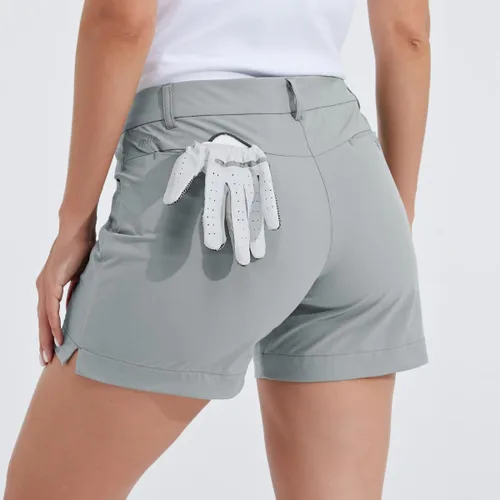 Vista 57 de Willit Pantalones cortos de golf de 4.5 pulgadas para mujer, de secado rápido, casuales, con bolsillos, resistentes al agua