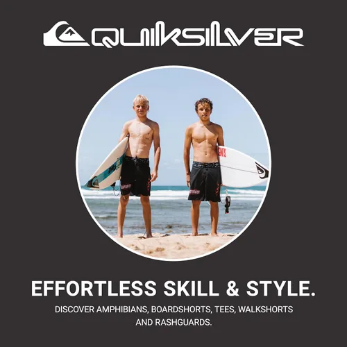 Vista 4 de Quiksilver Sudadera con capucha Heavy Vibes para niños (niño grande)