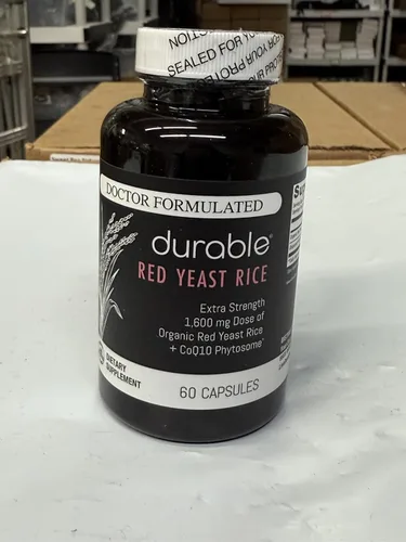 Vista 7 de Durable Arroz de levadura roja, mejorado con CoQ10, manejo del colesterol extra fuerte, salud cardíaca, flujo sanguíneo saludable, 1600 mg de arroz