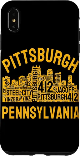 Vista 11 de Carcasa para iPhone 16 Pittsburgh Pennsylvania Steel City Skyline 412 Yinz Home