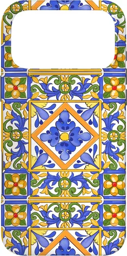 Vista 22 de Sicilian,Italian,Summer,Tiles,Mosaic,Majolica Art Case for iPhone 17