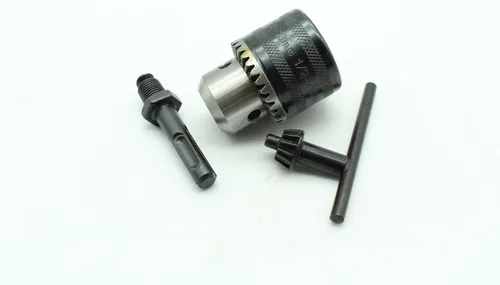 Vista 6 de TMAX Adaptador de mandril sin llave de plata vástago hexagonal de 1/4 pulgadas a broca convencional o microtamaño 1/32 pulgadas a 1/4 pulgadas