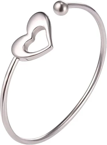 Vista 13 de U7 delicado brazalete de puño simple de platino bañado en oro real de 18K, joyería moderna. A. Oro básico